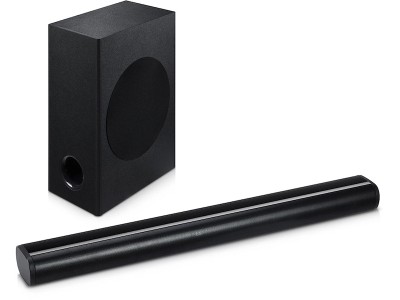 Andersson SRS 2.4 soundbar med subwoofer (svart) Högtalarsystem, justerbar bas, 5 EQ-nivåer, bluetooth, ljudkabel