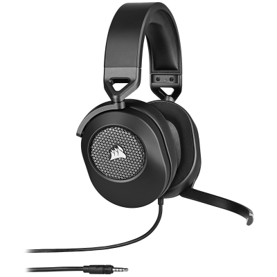 Corsair HS65 Gaming Headset, 3,5mm, 7.1 surround - Grå