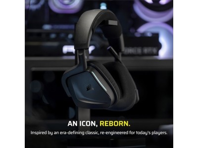 Corsair VOID WIRELESS V2, RF/Bluetooth, iCue RGB - Svart#2