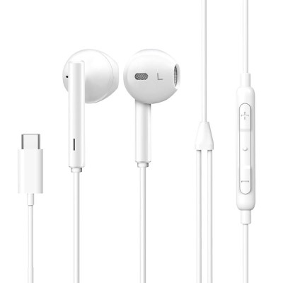 eSTUFF In-ear Headphone Earpod with USB-C plug for USB-C, bulk