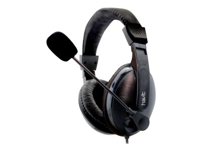 Havit Basicline Headset, 3,5mm (4-pol) - Svart/Grå