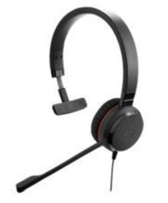 Jabra Evolve 30 II MS Mono, volymkontroll, USB/3,5mm