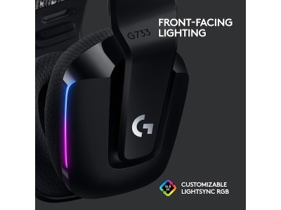 Logitech G733 Lightspeed Wireless Headset, RGB - Svart#7