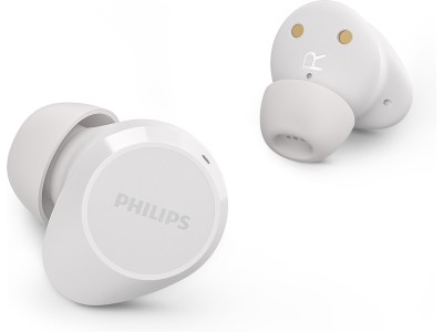 Philips TAT1209WT/00 TWS Trådlös hörlurar, In-Ear (vit) Bluetooth, USB-C, dynamisk bas, IPX4, Upp till 18 timmars uppspelningstid med fodral#2