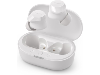Philips TAT1209WT/00 TWS Trådlös hörlurar, In-Ear (vit) Bluetooth, USB-C, dynamisk bas, IPX4, Upp till 18 timmars uppspelningstid med fodral#3