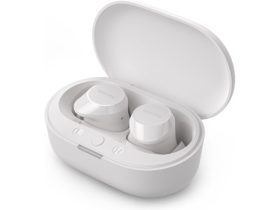 Philips TAT1209WT/00 TWS Trådlös hörlurar, In-Ear (vit) Bluetooth, USB-C, dynamisk bas, IPX4, Upp till 18 timmars uppspelningstid med fodral#4