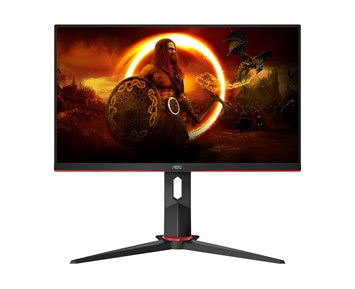 23.8" AOC 24G2SPU/BK, IPS 1920x1080, 1 ms, 165Hz G-Sync, höjdjusterbar, 2xHDMI/DP, högtalare, USB 3.2-hubb