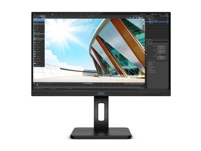 23.8" AOC 24P2Q, IPS 1920x1080, 4 ms, 75Hz FreeSync, höjdjusterbar, pivot, VGA/DVI/HDMI/DP, högtalare, USB 3.2-hubb