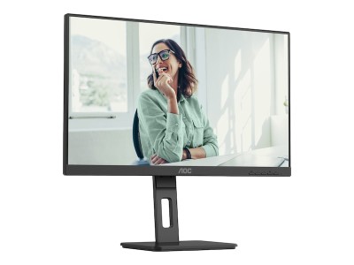 23.8" AOC 24P3CV, IPS 1920x1080, 4 ms, 75Hz, höjdjusterbar, pivot, HDMI/DP/USB-C 65W, LAN, högtalare, USB 3.2-hubb