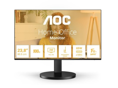 27" AOC 27B3CF2, IPS 1920x1080, 4 ms, 100Hz, HDMI/DP/USB-C 65W, högtalare, USB 3.2-hubb#2