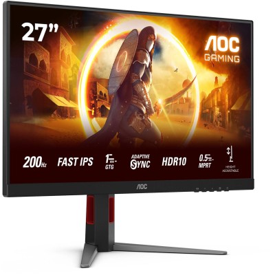 27" AOC Gaming 27G4HA, Fast IPS 1920x1080, 1 ms, 200Hz, höjdjusterbar, pivot, 2xHDMI/DP, högtalare#2