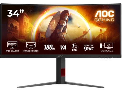 AOC G4 CU34G4 34 Fast VA 3440 x 1440 (UltraWide) DisplayPort HDMI 180 Hz#1