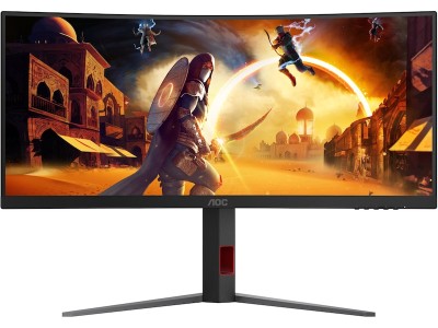 AOC 34" curved gamingskärm CU34G4Z 3440x1440 VA, 240hz, 0.3ms, 3000:1, HDR400, 2xHDMI/DP#1