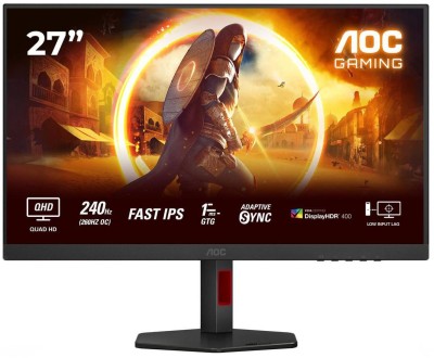 27" AOC Q27G4ZR, Fast IPS 2560x1440, 0,3ms, 260Hz G-Sync, höjdjusterbar, pivot, HDMI/DP, 3 års garanti#2