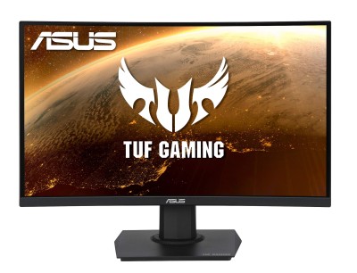 23.6" Asus TUF Gaming VG24VQE, Curved VA 1920x1080, 1 ms, 165Hz, 1500R, 2xHDMI/DP, högtalare