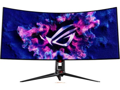 39" Asus ROG Swift PG39WCDM, Curved OLED 3440x1440, 0,03 ms, 240Hz G-Sync, HDR10, 800R, höjdjusterbar, 2xHDMI/DP/USB-C 90W, USB 3.2-hubb