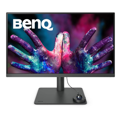 27" BenQ PD2705U, IPS 3840x2160/4k, 5 ms, HDR10, höjdjusterbar, pivot, HDMI/DP/USB-C 65W, högtalare, DualView, KVM, Hotkey Puck G2