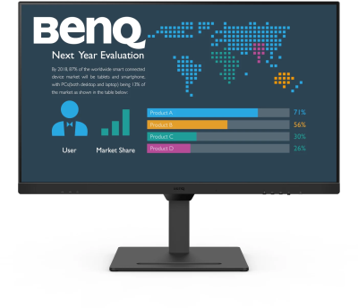 31.5" BenQ BL3290QT, IPS 2560x1440, 5 ms, höjdjusterbar, pivot, HDMI/DP/USB-C 65W, högtalare, USB 3.2-hubb