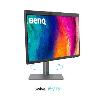 27" BenQ PD2770U, IPS 4K/3840x2160, 5 ms, höjdjusterbar, pivot, 2xHDMI/DP/USB-C 96W, USB 3.2-hubb#7