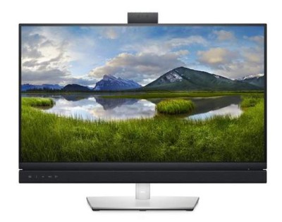 27" Dell Video Conferencing C2722DE, IPS 2560x1440, 5 ms, höjdjusterbar, pivot, HDMI/DP, USB-C 90W, USB 3.2-hubb, webbkamera, högtalare