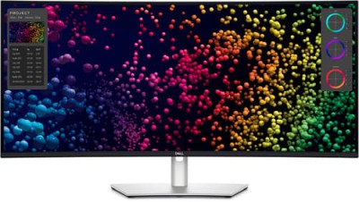 40" Dell UltraSharp U4025QW, Curved IPS 5120x2160, 5 ms, 120Hz, HDR600, höjdjusterbar, HDMI/DP/TB3/USB-C 140W, 2.5GbE LAN, högtalare, USB 3.2-hubb#1