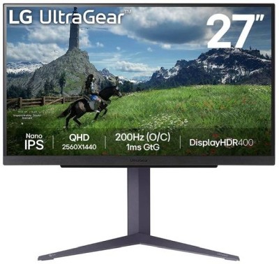 27" LG UltraGear 27GS850Q, IPS 2560x1440, 1 ms, 200Hz G-Sync, HDR400, höjdjusterbar, pivot, 2xHDMI/DP, USB 3.0-hubb#1