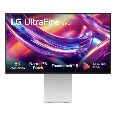 32" LG UltraFine evo 6K 32U990A, Nano IPS Black 6144x3456, 5 ms, HDR600, höjdjusterbar, pivot, 2xHDMI/DP/Thunderbolt 5/USB-C 96W, högtalare, USB 3.2-hubb#2