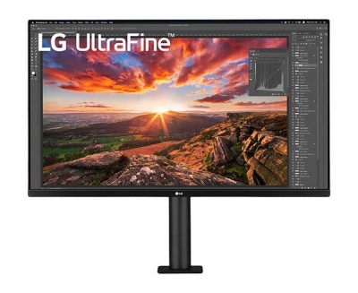 31.5" LG 32UN880, IPS 4K/3840x2160, 5 ms, HDR10, höjdjusterbar, pivot, 2xHDMI/DP/USB-C 60W, högtalare, USB 3.0-hubb