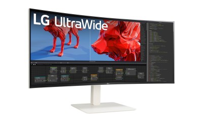 38" LG 38BR85QC, Curved Nano IPS 3840X1600, 1 ms, 144Hz G-Sync, HDR10, 2300R, höjdjusterbar, 2xHDMI/DP/USB-C 90W, LAN, högtalare, USB 3.2-hubb#1