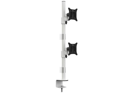 Bordsfäste Multibrackets M VESA Deskmount Officeline Dual Vertical, 2 skärmar 15-30" - Vit