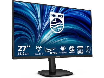27" Philips 27B2U3601, IPS 2560x1440, 4 ms, 120Hz, höjdjusterbar, pivot, HDMI/DP/USB-C 90W, högtalare, LAN, USB 3.2-hubb, 5 års garanti#2