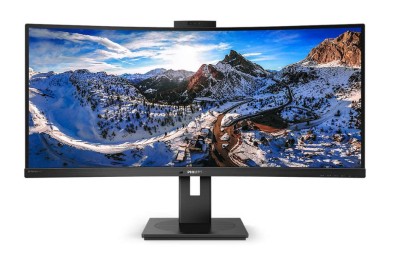 34" Philips 346P1CRH/00, Curved VA 3440x1440, 4 ms, 100Hz, höjdjusterbar, HDMI/DP/USB-C 90W, USB 3.2-hubb, högtalare, webbkamera#1