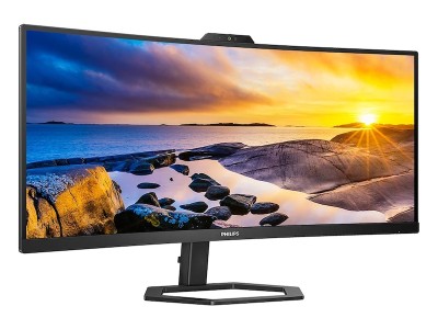 34" Philips 34E1C5600HE/23, Curved VA 3440x1440, 1 ms, 100Hz, höjdjusterbar, HDMI/DP/USB-C 65W, USB 3.2-hubb, högtalare, webbkamera#1