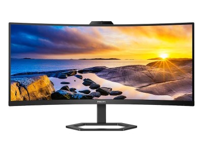 34" Philips 34E1C5600HE/23, Curved VA 3440x1440, 1 ms, 100Hz, höjdjusterbar, HDMI/DP/USB-C 65W, USB 3.2-hubb, högtalare, webbkamera#2