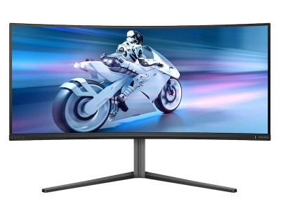 34" Philips Evnia 34M2C6500/00, Curved QD OLED 3440x1440, 0.03 ms, 175Hz, HDR400, 1800R, höjdjusterbar, 2xHDMI/DP, högtalare, USB 3.2-hubb, Ambiglow#1