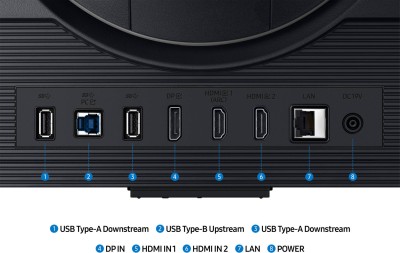 27" Samsung Odyssey G7 S27DG702EU, IPS 4K/3840x2160, 1 ms, 144Hz FreeSync Premium, HDR400, höjdjusterbar, pivot, 2xHDMI/DP, högtalare, USB-hubb#7