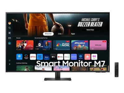 43" Samsung Smart Monitor M7 43DM702, VA 4K/3840x2160, 4 ms, HDR10, 2xHDMI/USB-C 65W, högtalare, WiFi 5, Bluetooth, USB-hubb#1