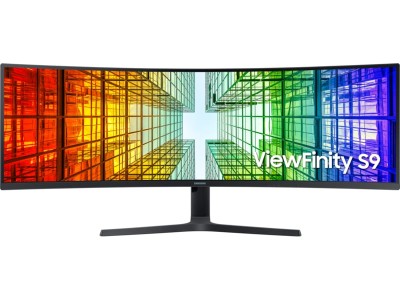 49" Samsung ViewFinity S9 S49F950UAU, Curved VA 5120x1440, 4 ms, 120Hz, HDR400, 1000R, höjdjusterbar, 2xHDMI/DP/USB-C 90W, LAN, högtalare, USB 3.2-hubb