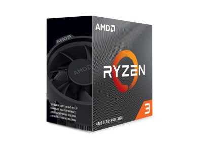 AMD Ryzen 3 4100 4-Core 8-Thread (65W), 3,8/4,0 GHz, 6 MB cache, Socket AM4, boxad med Wraith Spire-kylare#2