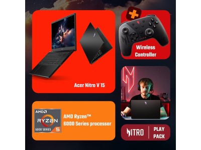 Acer Nitro V 15 ANV15-41 15,6" FHD 165 Hz inkl. handkontroll GeForce RTX 3050, Ryzen 5 6600H, 16 GB RAM, 512 GB SSD, Windows 11 Home#2