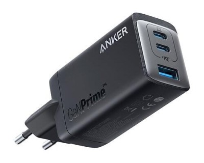 AC-adapter Anker 735 GaNPrime 65W, 2xUSB-C + 1xUSB-A, EU nätkontakt