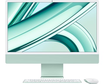 Apple iMac 24" med Retina 4.5K-skärm, Apple M3 8-Core CPU 10-Core GPU, 8 GB, 256 GB SSD - Grön