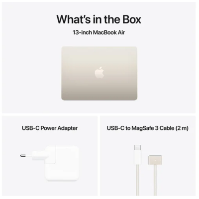 Apple MacBook Air 13.6 tum, Apple M4 10-core CPU 10-core GPU, 24 GB, 512 GB SSD - Stjärnglans#3