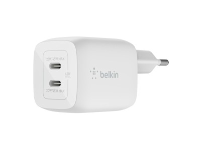 AC-adapter Belkin Boost Charge Pro 45W, Dual USB-C GaN Wall Charger med PPS#1