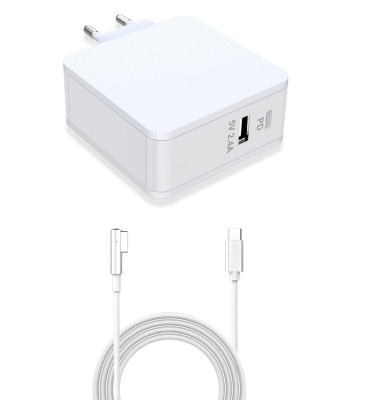 CoreParts Power Adapter for MacBook 45W, USB-C/Magsafe med USB-A 12W#1