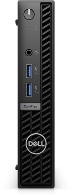 Dell Optiplex 7010 Micro MFF, Intel Core i3-13100T, 8 GB, 256 GB SSD, Win11 Pro, WiFi 6E, Bluetooth, inkl. tangentbord och mus, 1 års på-platsen-garanti