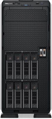 Dell PowerEdge T550, Intel Xeon Silver 4310 12-Core, 16 GB RAM, 480 GB SSD, 8x2.5" Hot-Swap, DVDRW, PERC H755, tower/rackmonterad 5U, 3 års på-platsen-garanti NBD