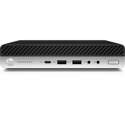 HP ProDesk 600 G4 Mini, Intel Core i3-8100T, 8 GB, 256 GB SSD, Win11 Pro, Refurbished Grade A, 2 års garanti