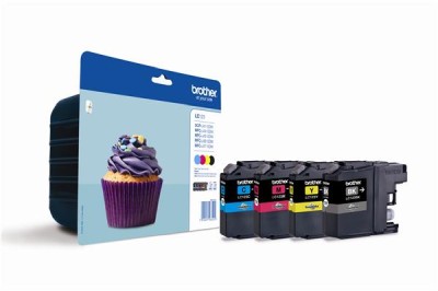 Brother LC123 Value Pack, 4 st patroner (svart+cyan+magenta+gul), 600 sid