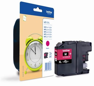 Brother LC125XLM, Magenta, 1200 sidor